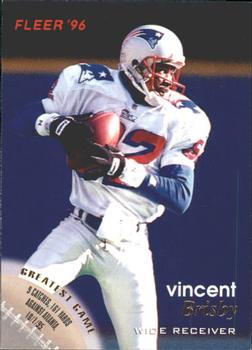 Vincent Brisby New England Patriots 1996 Fleer NFL #82